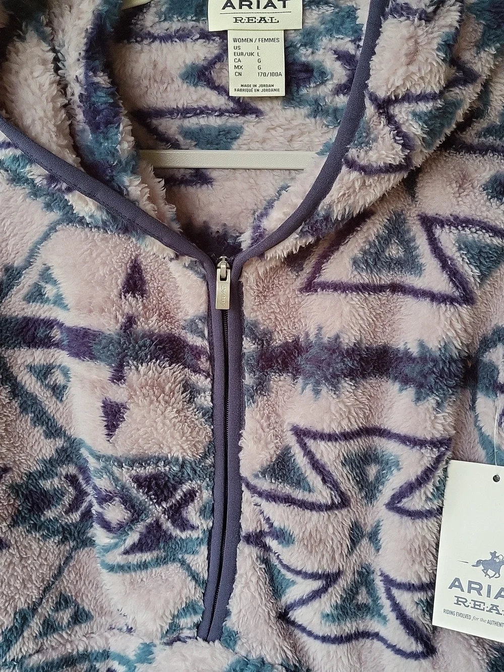 NWT Women’s Ariat R.E.A.L. Berber Pullover Sweatshirt - Picture 5 of 12